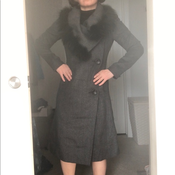 Renato Balestra Real Fur Trimmed Wool Jacket - Picture 9 of 9